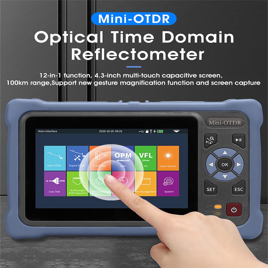 4,3-дюймовый сенсорный экран,  – обзор и цена Optical Time Domain Reflectometer Otdr 1310 1550Nm