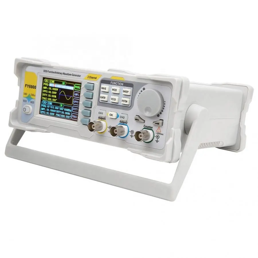 FY6900 Двухканальный генератор – обзор и цена Dual Channel Arbitrary Waveform Function Generator 60Mhz