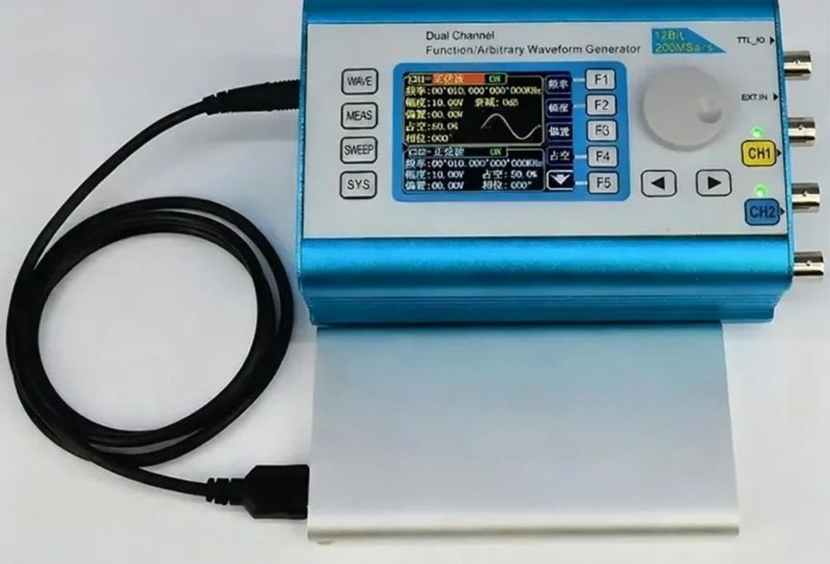 Для двухканального генератора  – обзор и цена Dual Channel Arbitrary Waveform Function Generator 60Mhz