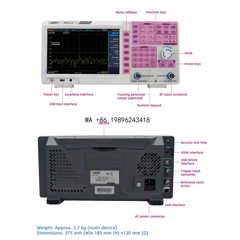 Спектральный анализатор Wmwmnu – обзор и цена Spectrum Analyzer Tracking Generator 1.5Ghz
